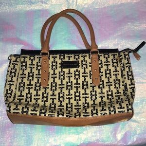 Tommy Hilfiger Tan & Navy Purse